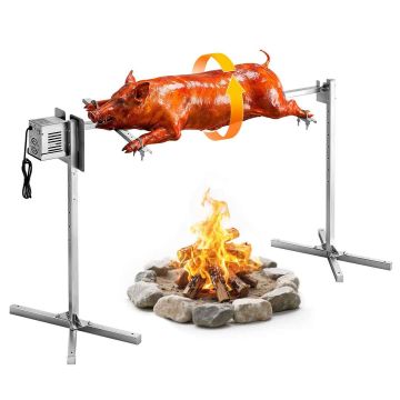 Sähköinen varrasgrilli VEVOR TB-52N, 8 korkeudensäätötasoa, 60 kg, 1740 × 535 × 860 mm