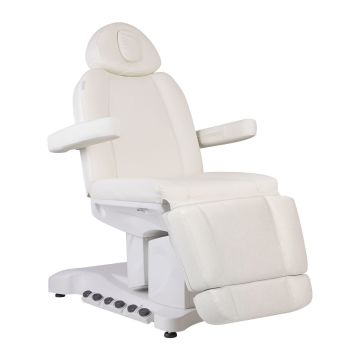 Электрическое косметологическое кресло Azzurro 708B, 4 двигателя, Белое