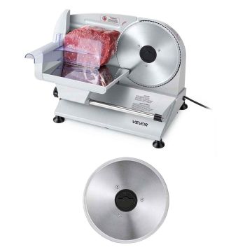 Sähköinen lihaleikkuri VEVOR SL-520A, 2 terää, 38 × 24,5 × 27,5 cm