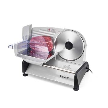 Sähköinen lihaleikkuri VEVOR SL-5242M23C, Harmaa, 38,5 × 25,5 × 27,5 cm
