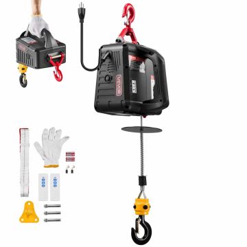 Sähkönostin vinssillä VEVOR 500KG-HXB2, 500 kg, 1500 W, 35 × 28,5 × 27,5 cm