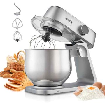 Sähkövatkain VEVOR SM-1527N, 7,4 l, 10 nopeutta, Hopea, 411 × 342 × 253 mm