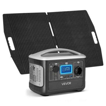 Sähkögeneraattori VEVOR M6, 493 Wh, 7 porttia, 27,5 × 23 × 17,5 cm