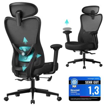 Ergonominen toimistotuoli SONGMICS OBN066BH01