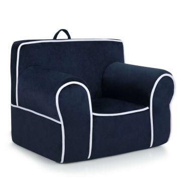 Lasten pouf 68x46x50cm, tummansininen