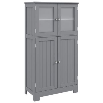 Kylpyhuonekaappi 60x30x109cm, harmaa väri