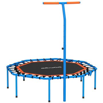 Fitness-trampoliini, säädettävällä kahvalla, 128 × 120 × 98–126 cm