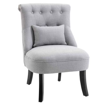 Nojatuoli Homcom 52,5x69x77cm., harmaa/musta