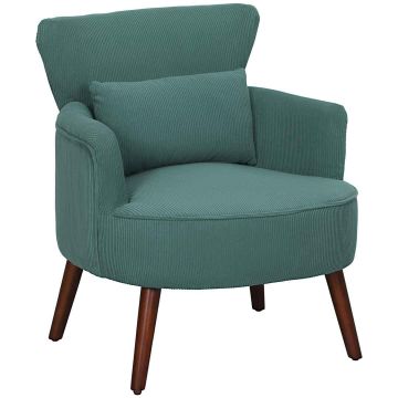 Tuoli Homcom 69x69,5x78cm, vihreä/ruskea väri