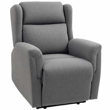 Jalkatuollinen nojatuoli Homcom 80x94x101cm, harmaa