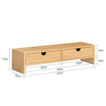 Подставка для монитора 47x18x11см., светло-коричневого цвета
