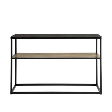 Konsolipöytä 110x30x70cm., musta/ruskea