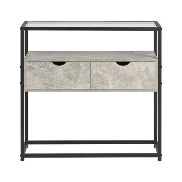 Lipasto 81x35x78cm., harmaa/musta väri