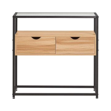 Lipasto 81x35x78cm., vaaleanruskea/musta