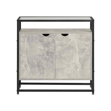 Lipasto 81x35x78cm., harmaa/musta väri