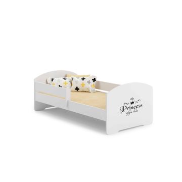 Детская кроватка Luk с матрасом и защитным бортиком, 164 см x 85 см x 63 см. Здесь спит принцесса.