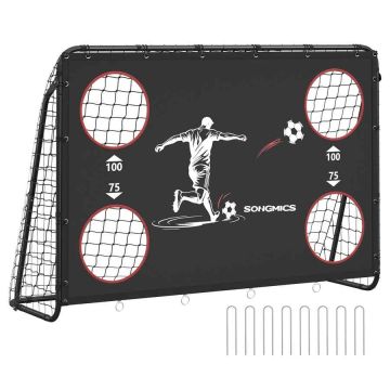 Jalkapallomaali SONGMICS SZQ215BK, lapsille, 60 × 180 × 120 cm