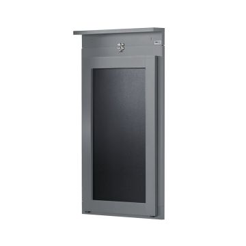 Настенный барный стол 50x75x76см., серого/черного цвета