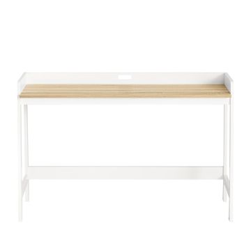 Письменный стол 125x52x80см., белого/светло-коричневого цвета