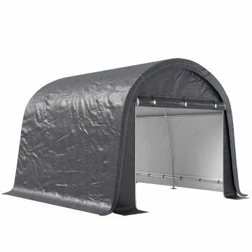 Гараж Outsunny 300x300x235см, темно-серого цвета