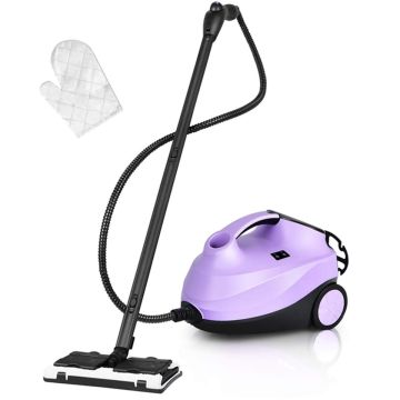 Steam cleaner, 19 accessories, 24 × 43 × 119 cm