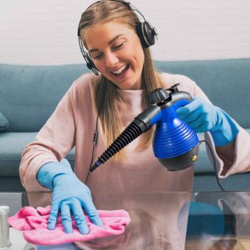 Steam cleaner, 9-piece set, 27 × 21 × 13.5 cm
