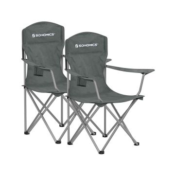 Комплект из 2 стульев для кемпинга 54x86x97 см., серый