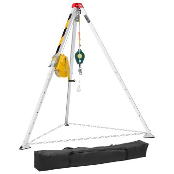 Pelastuskolmijalka VEVOR JC180065, 816 kg:n vinssi, 167 × 218,5 × 167 cm