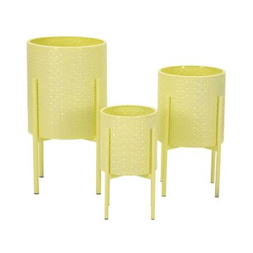 Flower stands Iris, 3 pcs, 36 × 56.5 × 36 cm, 30 × 48.5 × 30 cm, 24 × 37.5 × 24 cm
