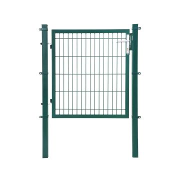 Металлические садовые ворота 106 x 150 см, зеленые GGD250L