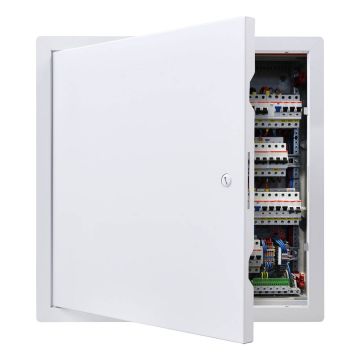 Ревизионный люк для гипсокартона VEVOR, Белый, 38,7 × 38,7 × 1,55 см