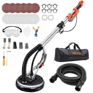 Kipsilevyhiomakone VEVOR DMJ-700A-1FT, 1010 W, 15 laikkaa, 1575 × 255 × 290 mm