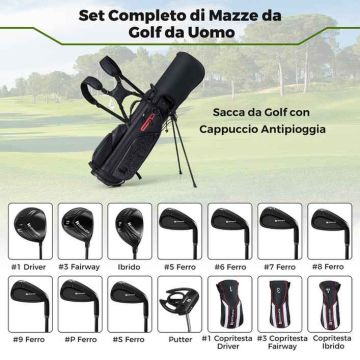 Golf club set, right-handed, 460 cm³, 6–SW iron