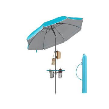Зонт уличный 175x175 см., синий/черный