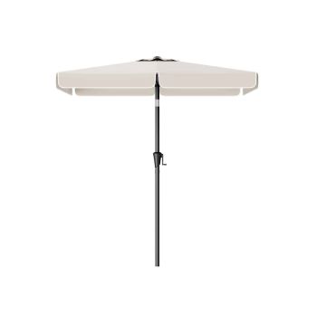 Suorakulmainen seisova aurinkovarjo 200 x 150 cm rungolla, beige