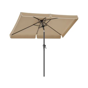 Ulkovarjo 300x200cm, beige/musta