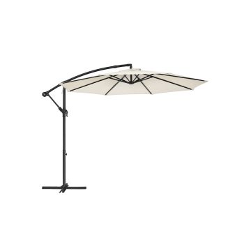Ulkovarjo 300x245cm, beige/musta
