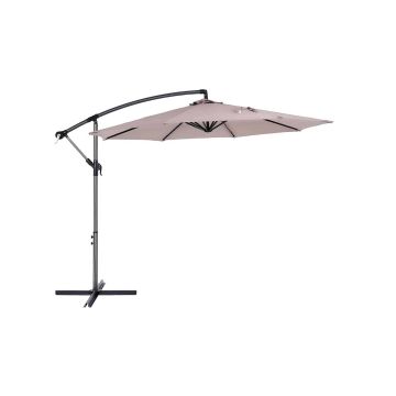 Puutarhavarjo jalustalla 300 cm, taupe