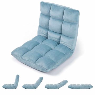 Floor armchair, 14 positions, Green, 98.5 × 49.5 × 14 cm