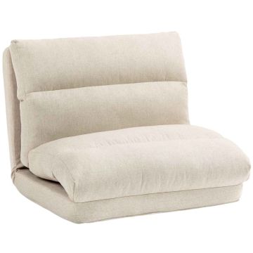 Tuoli-sänky Homcom 70x41x56cm, hiekanvärinen