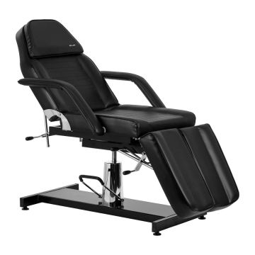 Kauneudenhoitotuoli Sillon 210, jaetulla jalkatuella, Musta