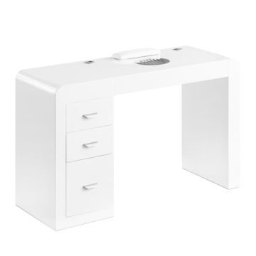 Маникюрный стол ActiveShop 312, левосторонний, со встроенным пылесосом, 3 ящиками