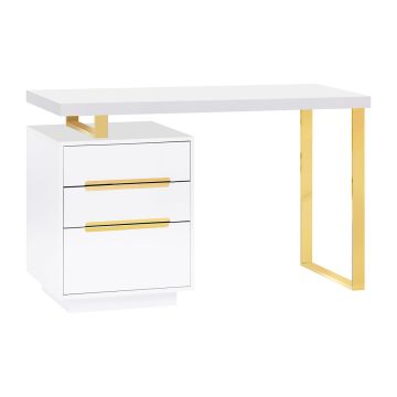 Стол для салона красоты „ACTIVESHOP“ 3311G, 3 ящика, Белый