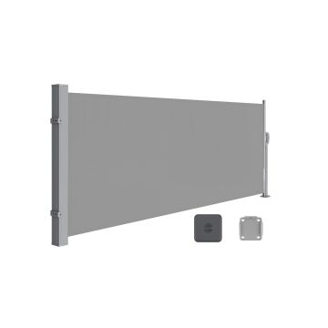 Sivumarkiisi 140x300cm, harmaa