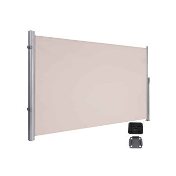 Sivumarkiisi 1,8 x 3,5 m sisäänvedettävä, beige