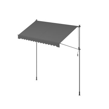 Markiisi 120x300x300cm., tummanharmaa