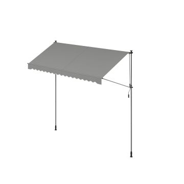 Markiisi 120x350x300cm., harmaa