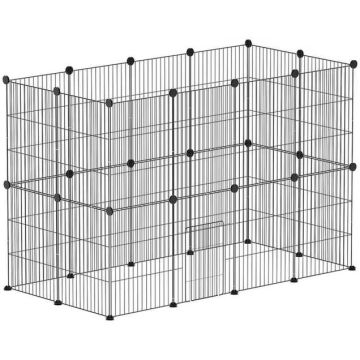 Eläinaitaus PawHut 120x60x80cm., musta