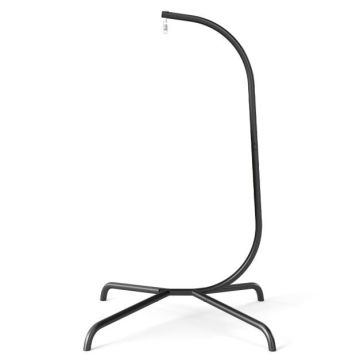 Hammock stand, 360° rotatable, Black, 106 × 197 × 105 cm
