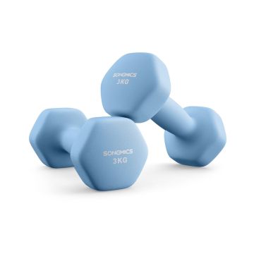 SONGMICS SYL63OG Dumbbell and Barbell Set, 20 × 9 cm
